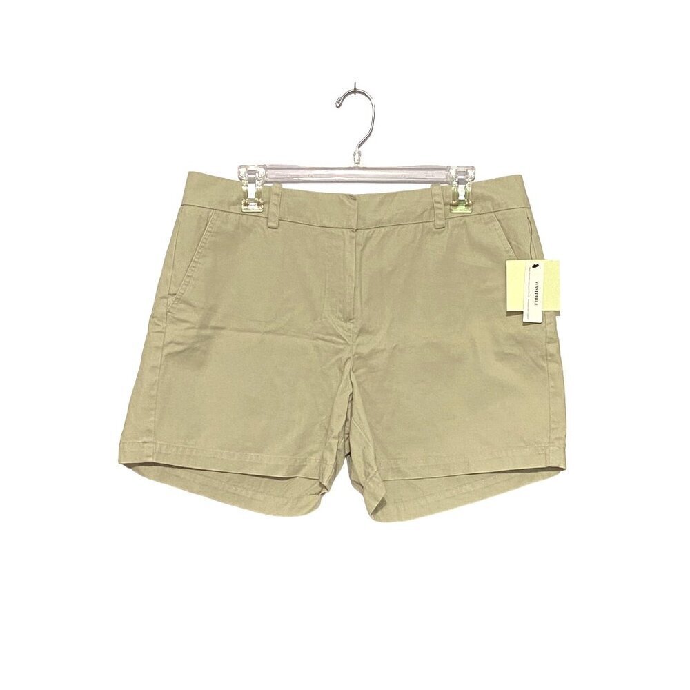 Sandro Beige Khaki Shorts 4 Pockets 100% Cotton Women’s Size 12 NWT
